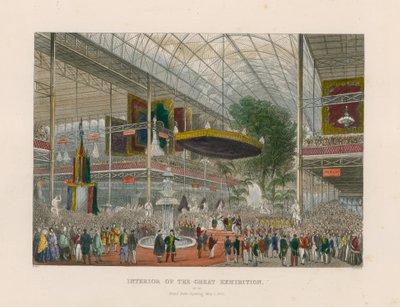 Interiør av den store utstillingen, Grant State Opening, 1. mai 1851 av English School