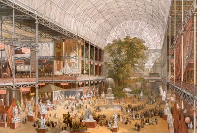 Interiør av den internasjonale utstillingen i 1862 av English School