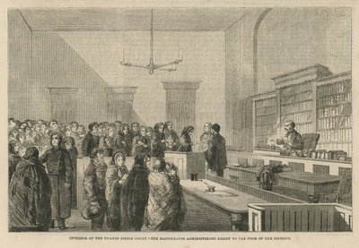 Interiøret i Thames politidomstol av English School