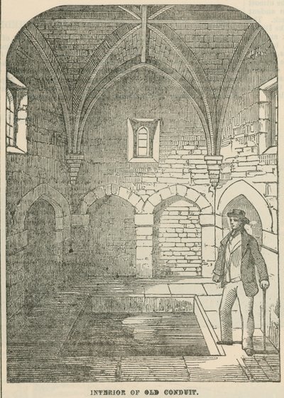 Innenansicht des alten Wasserkanals in Kensington von English School