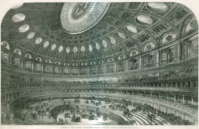 Interiør i den foreslåtte Royal Albert Hall av English School