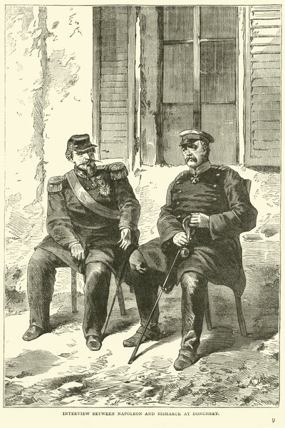 Intervju mellom Napoleon og Bismarck i Donchery, september 1870 av English School