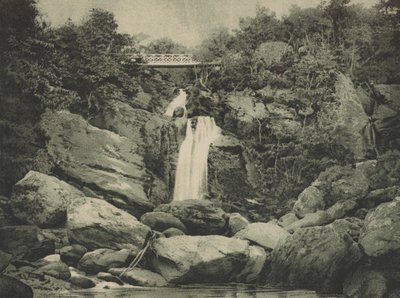 Inversnaid Falls, Loch Lomond (chromolitho) av English School