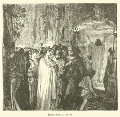 Iphigenia i Aulis (gravering) av English School