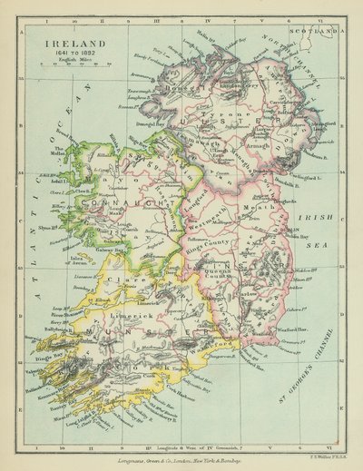 Irland (fargelitografi) av English School