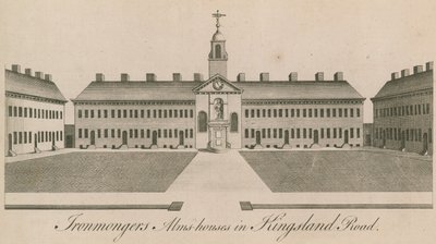 Ironmongers Almshouses i Kingsland Road av English School