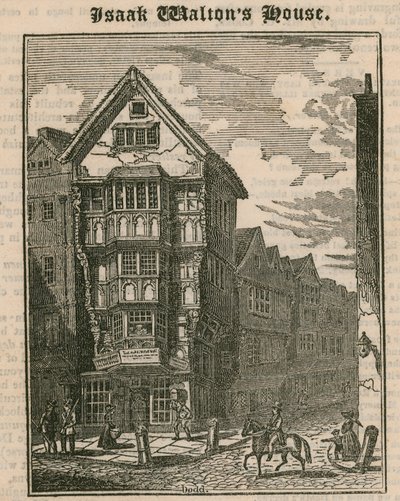 Isaak Waltons House, Fleet Street, London av English School