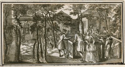 Islington Spa, tidligere New Tunbridge Wells, 1735 av English School