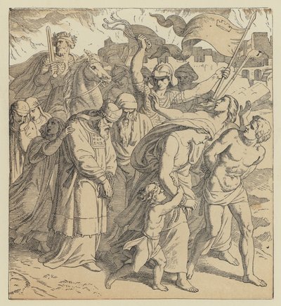 Israel i Babylon (gravering) av English School