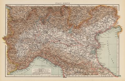 Italia, Nord (fargelitografi) av English School
