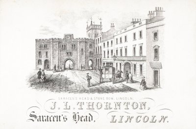 J L Thornton, Saracens Head and Stone, Lincoln av English School