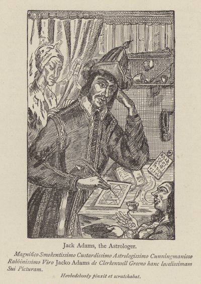 Jack Adams, astrologen (gravering) av English School