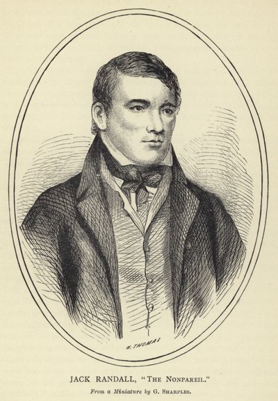 Jack Randall, The Nonpareil, From a Miniature av G Sharples av English School