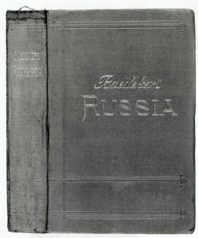 Jakkedeksel fra en Baedeker-guide til Russland, utgitt 1914 av English School