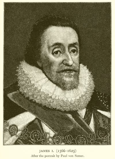 James I (1566–1625) av English School