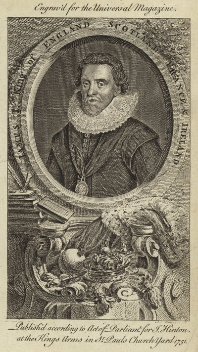 James I, konge av England, Skottland, Frankrike og Irland av English School
