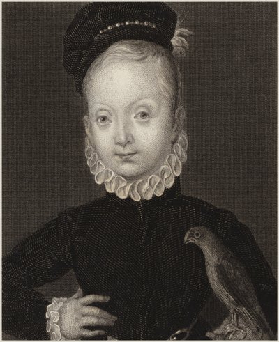 James I av Skottland av English School