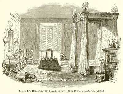 James er soverom i Knole, Kent av English School