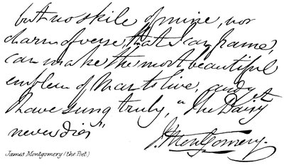 James Montgomery (poeten) av English School