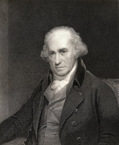James Watt (1736-1819) fra Gallery of Portraits, utgitt i 1833 av English School