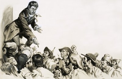 Jean Paul Marat vakte hat i hjertene til de parisiske pøblene av English School