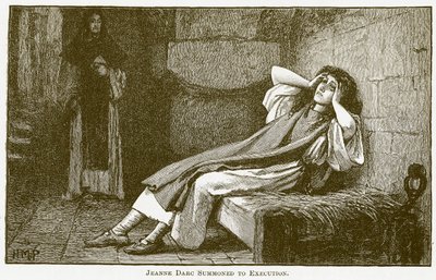 Jeanne Darc innkalt til henrettelse (gravering) av English School