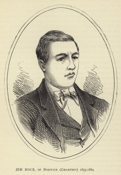Jem Mace, fra Norwich, mester, 1855-1864 av English School