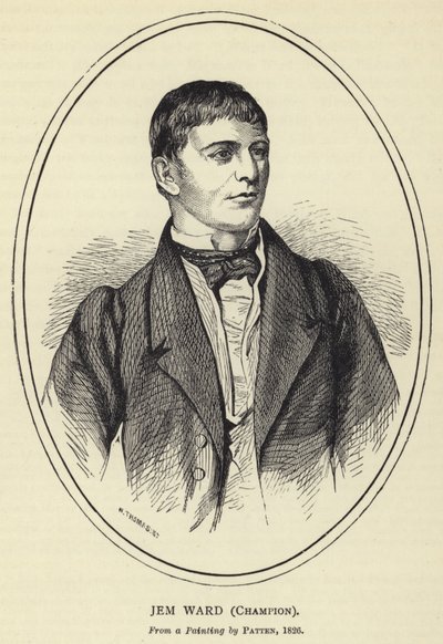 Jem Ward, Champion, Fra et maleri av Patten, 1826 av English School