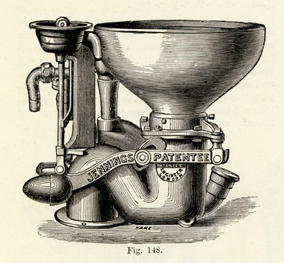Jennings forbedrede Bramah ventilskap, 1870 av English School