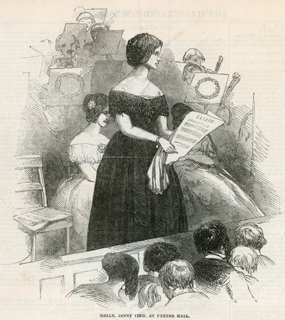 Jenny Lind i Exeter Hall av English School