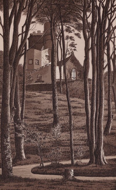 Jersey, Chaneløyene: Princes Tower (litografi) av English School