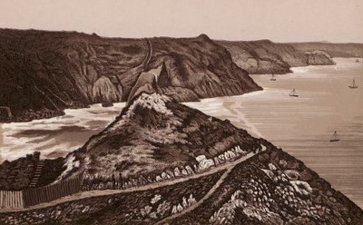 Jersey, Chaneløyene: Veien ned til Devils Hole (lito) av English School