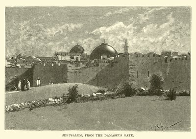 Jerusalem, fra Damaskus-porten av English School