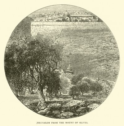 Jerusalem fra Oljeberget av English School