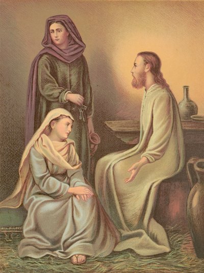 Jesus Kristus i huset til Marta og Maria av English School