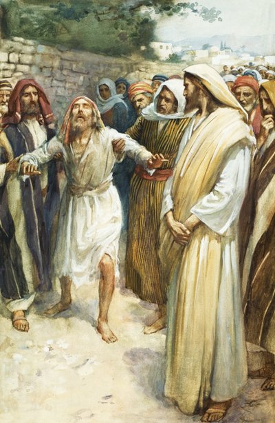 Jesus og en blind mann av English School