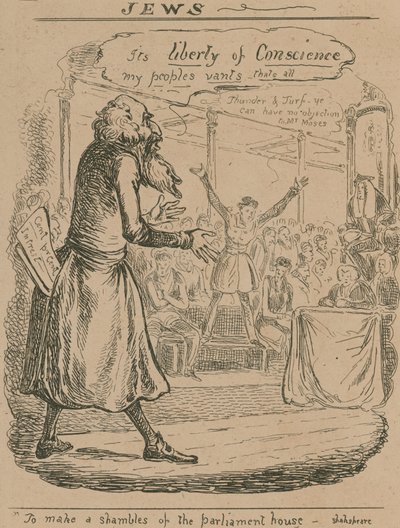 jøder; tegnefilm av English School