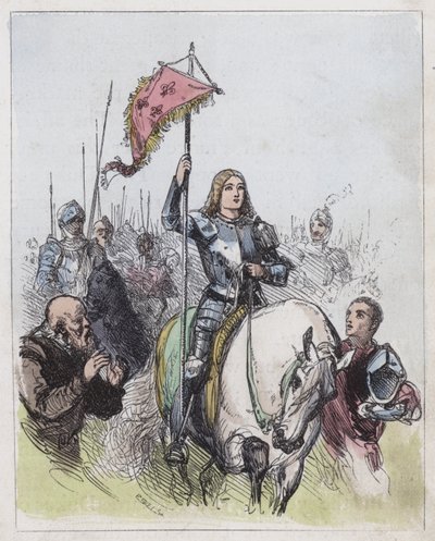 Joan of Arc (farget gravering) av English School