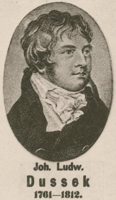 Johann Ludwig Dussek (gravyr) av English School