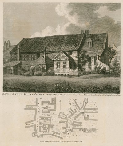 John Bunyans møtehus, Zoar Street, Gravel Lane, Southwark av English School