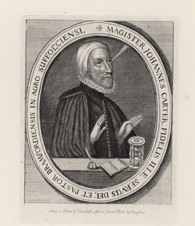 John Carter, rektor for Bramford i Suffolk (gravering) av English School