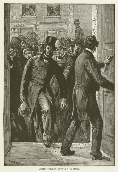 John Halifax redder banken (gravering) av English School