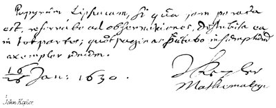 John Kepler av English School