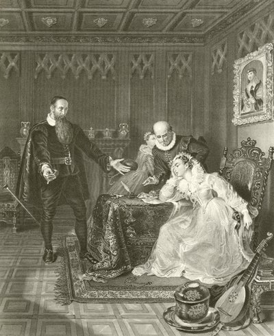 John Knox formaner Mary Queen of Scots av English School