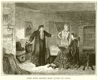 John Knox før Mary Queen of Scots av English School