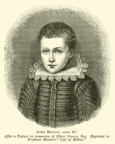 John Milton, 10 år av English School