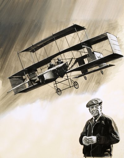 John Moore-Brabazon, den første engelskmannen som flyr i England av English School