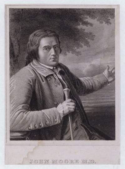 John Moore , skotsk lege (gravering) av English School