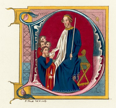 John Of Gaunt, Duke of Lancaster (farget gravering) av English School