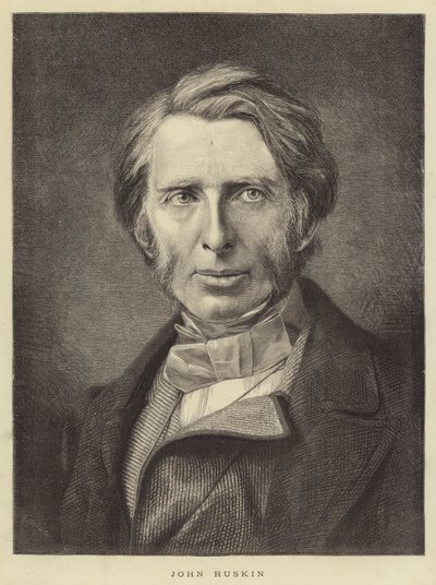 John Ruskin (gravering) av English School
